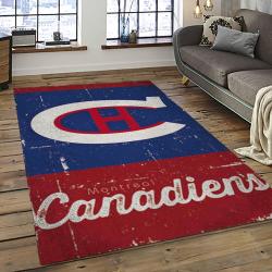NHL Montreal Canadiens Hockey Sport Team Logo Carpet Rectangle Area Rug For Living Room Home Room Decor Gift For Fans MTC3