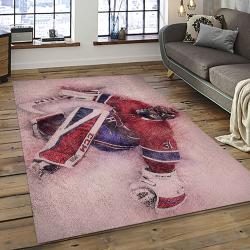 NHL Montreal Canadiens Hockey Sport Team Logo Carpet Rectangle Area Rug For Living Room Home Room Decor Gift For Fans MTC39