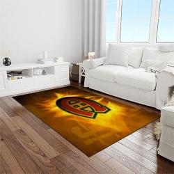 nhl montreal canadiens hockey sport team logo carpet rectangle area rug for living room home room decor gift for fans light room mtc15