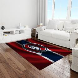 nhl montreal canadiens hockey sport team logo carpet rectangle area rug for living room home room decor gift for fans light room mtc16