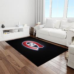 nhl montreal canadiens hockey sport team logo carpet rectangle area rug for living room home room decor gift for fans light room mtc17