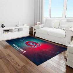 nhl montreal canadiens hockey sport team logo carpet rectangle area rug for living room home room decor gift for fans light room mtc21