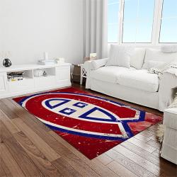 nhl montreal canadiens hockey sport team logo carpet rectangle area rug for living room home room decor gift for fans light room mtc27