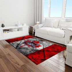 nhl montreal canadiens hockey sport team logo carpet rectangle area rug for living room home room decor gift for fans light room mtc28