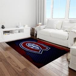 nhl montreal canadiens hockey sport team logo carpet rectangle area rug for living room home room decor gift for fans light room mtc32
