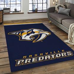 NHL Nashville Predators Hockey Sport Team Logo Carpet Rectangle Area Rug For Living Room Home Room Decor Gift For Fans NVP11