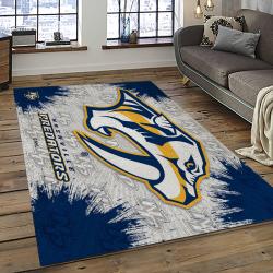 NHL Nashville Predators Hockey Sport Team Logo Carpet Rectangle Area Rug For Living Room Home Room Decor Gift For Fans NVP12