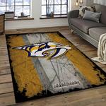 nhl nashville predators hockey sport team logo carpet rectangle area rug for living room home room decor gift for fans dark room nvp13