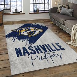 NHL Nashville Predators Hockey Sport Team Logo Carpet Rectangle Area Rug For Living Room Home Room Decor Gift For Fans NVP14