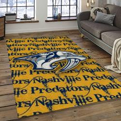 NHL Nashville Predators Hockey Sport Team Logo Carpet Rectangle Area Rug For Living Room Home Room Decor Gift For Fans NVP15