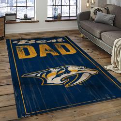 NHL Nashville Predators Hockey Sport Team Logo Carpet Rectangle Area Rug For Living Room Home Room Decor Gift For Fans NVP2