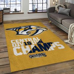 NHL Nashville Predators Hockey Sport Team Logo Carpet Rectangle Area Rug For Living Room Home Room Decor Gift For Fans NVP23
