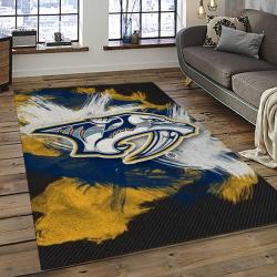 NHL Nashville Predators Hockey Sport Team Logo Carpet Rectangle Area Rug For Living Room Home Room Decor Gift For Fans NVP24