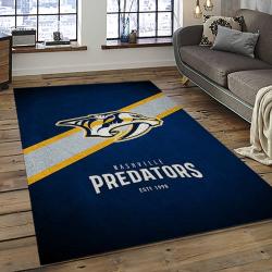 NHL Nashville Predators Hockey Sport Team Logo Carpet Rectangle Area Rug For Living Room Home Room Decor Gift For Fans NVP26