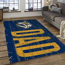 NHL Nashville Predators Hockey Sport Team Logo Carpet Rectangle Area Rug For Living Room Home Room Decor Gift For Fans NVP3