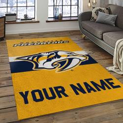 NHL Nashville Predators Hockey Sport Team Logo Carpet Rectangle Area Rug For Living Room Home Room Decor Gift For Fans NVP4