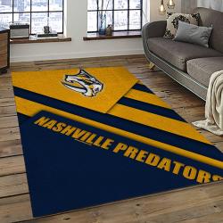 NHL Nashville Predators Hockey Sport Team Logo Carpet Rectangle Area Rug For Living Room Home Room Decor Gift For Fans NVP40