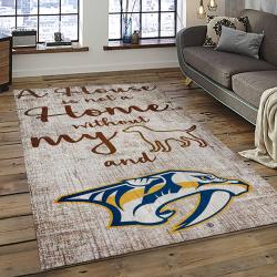 NHL Nashville Predators Hockey Sport Team Logo Carpet Rectangle Area Rug For Living Room Home Room Decor Gift For Fans NVP6