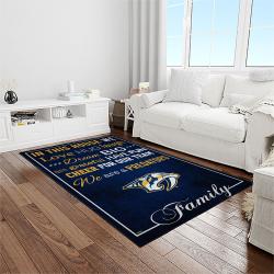 nhl nashville predators hockey sport team logo carpet rectangle area rug for living room home room decor gift for fans light room nvp10