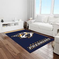 nhl nashville predators hockey sport team logo carpet rectangle area rug for living room home room decor gift for fans light room nvp11