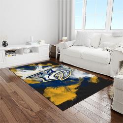 nhl nashville predators hockey sport team logo carpet rectangle area rug for living room home room decor gift for fans light room nvp24