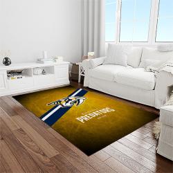 nhl nashville predators hockey sport team logo carpet rectangle area rug for living room home room decor gift for fans light room nvp27