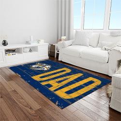 nhl nashville predators hockey sport team logo carpet rectangle area rug for living room home room decor gift for fans light room nvp3
