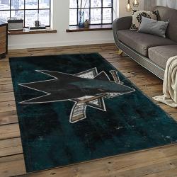 NHL San Jose Sharks Hockey Sport Team Logo Carpet Rectangle Area Rug For Living Room Home Room Decor Gift For Fans SJS18