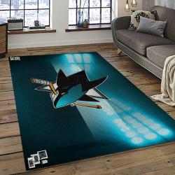 NHL San Jose Sharks Hockey Sport Team Logo Carpet Rectangle Area Rug For Living Room Home Room Decor Gift For Fans SJS19
