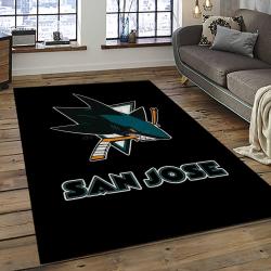 NHL San Jose Sharks Hockey Sport Team Logo Carpet Rectangle Area Rug For Living Room Home Room Decor Gift For Fans SJS21
