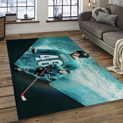 NHL San Jose Sharks Hockey Sport Team Logo Carpet Rectangle Area Rug For Living Room Home Room Decor Gift For Fans SJS23
