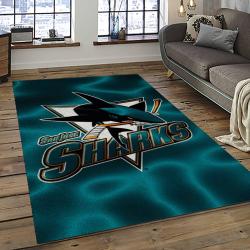 NHL San Jose Sharks Hockey Sport Team Logo Carpet Rectangle Area Rug For Living Room Home Room Decor Gift For Fans SJS27