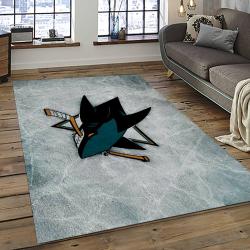 NHL San Jose Sharks Hockey Sport Team Logo Carpet Rectangle Area Rug For Living Room Home Room Decor Gift For Fans SJS28