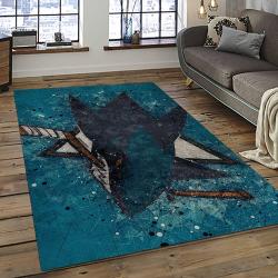 NHL San Jose Sharks Hockey Sport Team Logo Carpet Rectangle Area Rug For Living Room Home Room Decor Gift For Fans SJS40