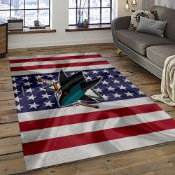 NHL San Jose Sharks Hockey Sport Team Logo Carpet Rectangle Area Rug For Living Room Home Room Decor Gift For Fans SJS42