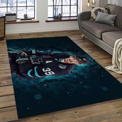 NHL San Jose Sharks Hockey Sport Team Logo Carpet Rectangle Area Rug For Living Room Home Room Decor Gift For Fans SJS46