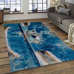NHL San Jose Sharks Hockey Sport Team Logo Carpet Rectangle Area Rug For Living Room Home Room Decor Gift For Fans SJS7