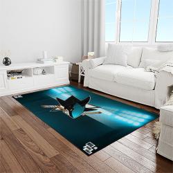 nhl san jose sharks hockey sport team logo carpet rectangle area rug for living room home room decor gift for fans light room sjs19