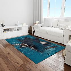nhl san jose sharks hockey sport team logo carpet rectangle area rug for living room home room decor gift for fans light room sjs40