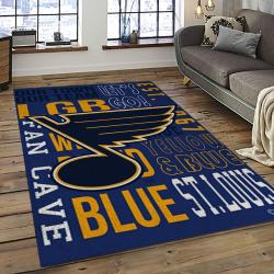 NHL St. Louis Blues Hockey Sport Team Logo Carpet Rectangle Area Rug For Living Room Home Room Decor Gift For Fans SLB10