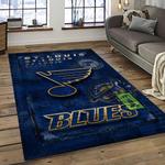 nhl st louis blues hockey sport team logo carpet rectangle area rug for living room home room decor gift for fans dark room slb12