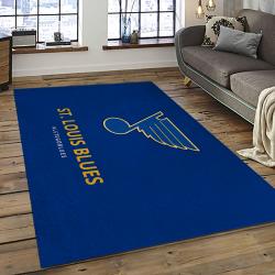 NHL St. Louis Blues Hockey Sport Team Logo Carpet Rectangle Area Rug For Living Room Home Room Decor Gift For Fans SLB16