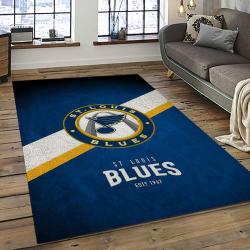 NHL St. Louis Blues Hockey Sport Team Logo Carpet Rectangle Area Rug For Living Room Home Room Decor Gift For Fans SLB23
