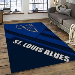 NHL St. Louis Blues Hockey Sport Team Logo Carpet Rectangle Area Rug For Living Room Home Room Decor Gift For Fans SLB48
