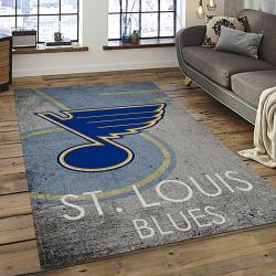 NHL St. Louis Blues Hockey Sport Team Logo Carpet Rectangle Area Rug For Living Room Home Room Decor Gift For Fans SLB6