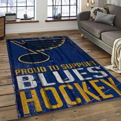 NHL St. Louis Blues Hockey Sport Team Logo Carpet Rectangle Area Rug For Living Room Home Room Decor Gift For Fans SLB8