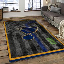 NHL St. Louis Blues Hockey Sport Team Logo Carpet Rectangle Area Rug For Living Room Home Room Decor Gift For Fans SLB9