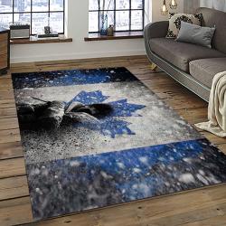 NHL Toronto Maple Leafs Hockey Sport Team Logo Carpet Rectangle Area Rug For Living Room Home Room Decor Gift For Fans TML1