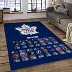 nhl toronto maple leafs hockey sport team logo carpet rectangle area rug for living room home room decor gift for fans dark room tml10