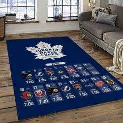 NHL Toronto Maple Leafs Hockey Sport Team Logo Carpet Rectangle Area Rug For Living Room Home Room Decor Gift For Fans TML10